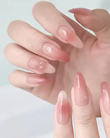 Kalolary Full Cover Dual Nail System Form 100PCS Clear Dual Forms UV Gel Acrylic Tips with 10PCS Poly Gel Quick Building Nail Tip Clip - Nail Dual System Form