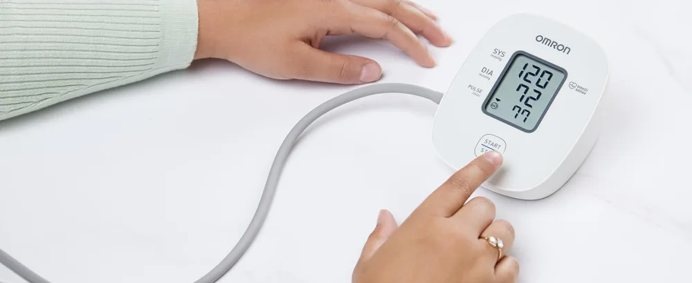 OMRON X2 Basic Automatic Upper Arm Blood Pressure Monitor for Home Use Clinically Validated| Irregular Heartbeat Detection |Cuff Wrapping Guide - Accurate Results & Memory - OMRON X2 Basic - one button to get clear results