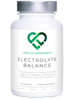 Electrolyte Balance | Electrolytes Tablets Sugar Free | 60 Capsules - 30 Servings | High Strength 1000mg Sodium Chloride Magnesium & Potassium for Maximum Hydration | Keto Friendly | LL Supplements - electrolyte balance