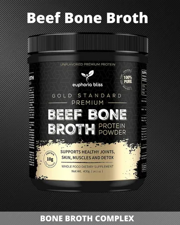 Euphoria Bliss Bone Broth Powder 500g | Sweden Grass Fed | No Hormones or Additives | Unflavoured High Grade Beef Bone Broth | Kosher & Halal - Brand Story