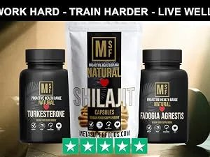 SHILAJIT | 60 Capsules | 1000mg Per Capsule | HIGH Potency | Premium Quality | Vegan | NO FILLERS NO Binders | Non GMO | Made in UK - Complete workout set for men