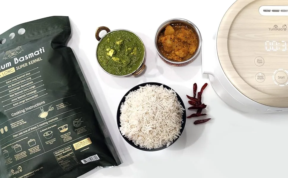 Yum Asia Super Kernel Premium Basmati Rice - 5kg - Basmati, rice, tilda, reishunger, long grain, white rice, white, yumasia, yum asia, indian, jasmine