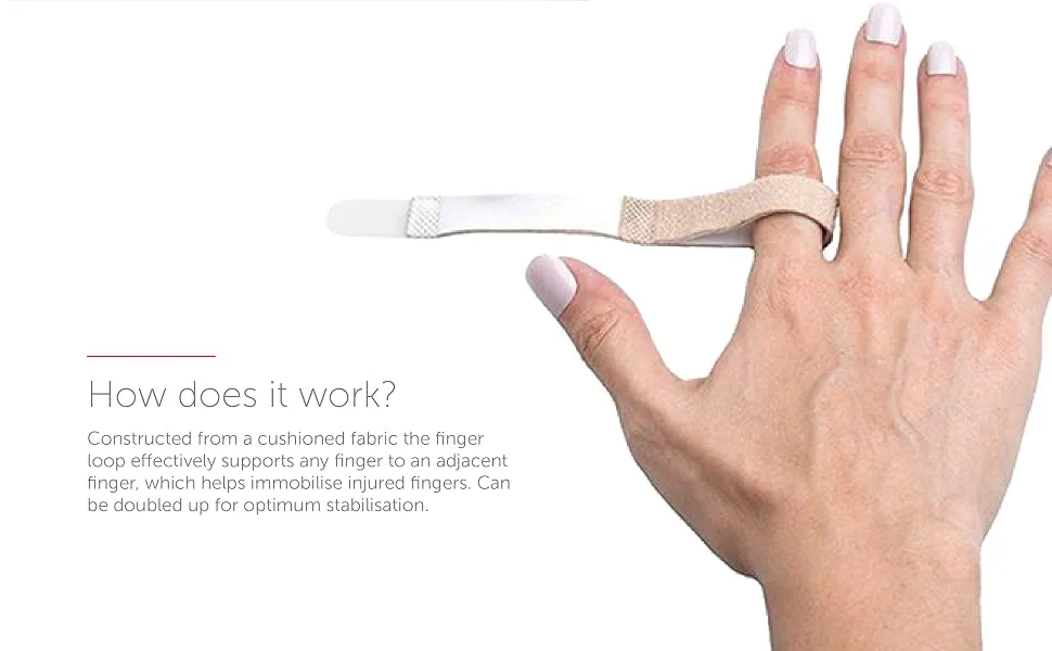 Express Orthopaedic - Medically Approved Finger Loop Support/Buddy Loop Straps - 6 Units - Regular Regular (Width:2cm) - Express - Finger Loop Support Infographic