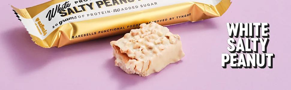 Barebells Protein Bars | 20g protein low carb chocolate bars | after workout low calorie snacks 12 x 55g (White Salty Peanut) - chocolate protein powder weight loss pre workout whey protein powder