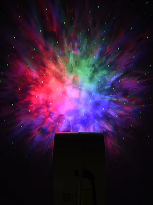 SUPPOU LED WiFi Galaxy Projector Smart Night Light Kids Adults 3D Star Projector Light with RGB Adjustment/Voice Control/WiFi/Timer Compatible Alexa Google Assistant for Room Decor (White) - product information 9