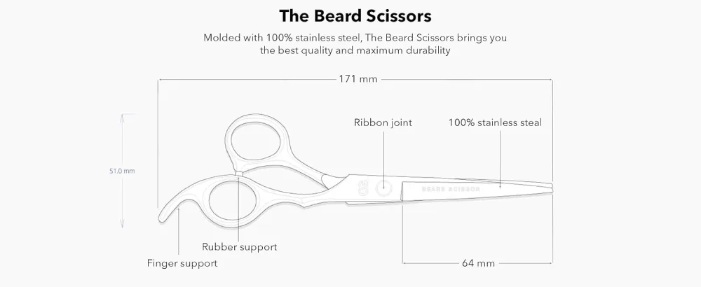 Copenhagen Grooming Beard Scissors - Beard and Moustache Scissors for Men Beard Grooming Scissors - product information 10
