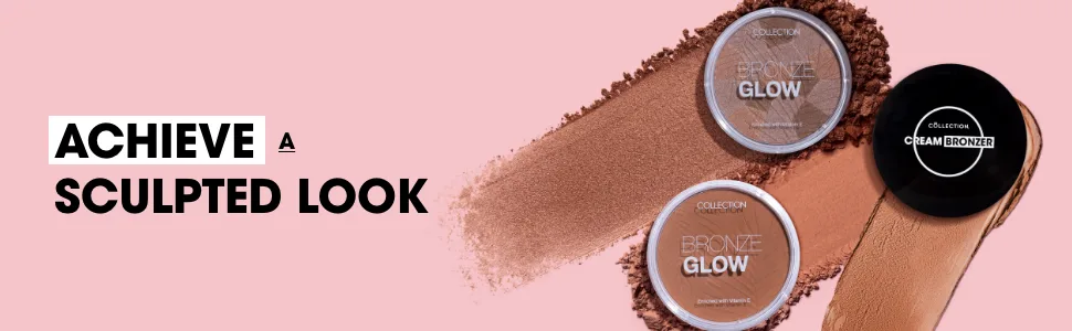Collection Cosmetics Glow Face Palette Bronzer Blusher and Highlighter All in One 7.2 g - achieve a sculpted look
