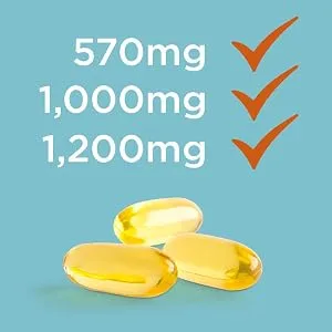 Healthspan Cod Liver Oil 570mg | Support Your Brain Heart Eyes & Bones | 150mg Omega 3 Fatty acids per Capsule (180 Capsules) 180 Count (Pack of 1) - CLO2