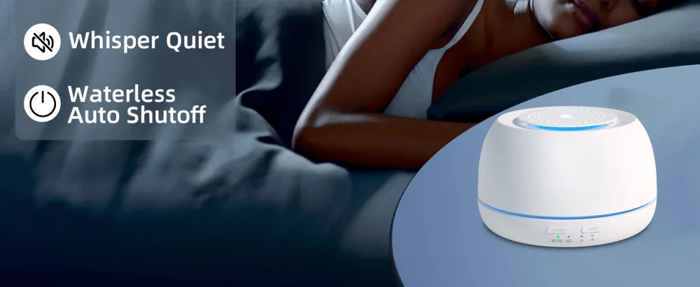 300ML Essential Oil Diffuser TAIGUCAT Aroma Diffuser Air Mist Humidifier Electric Scent nebulizer with 14 led Colour Lights and USB C Cable for home bedroom White - ?2-1