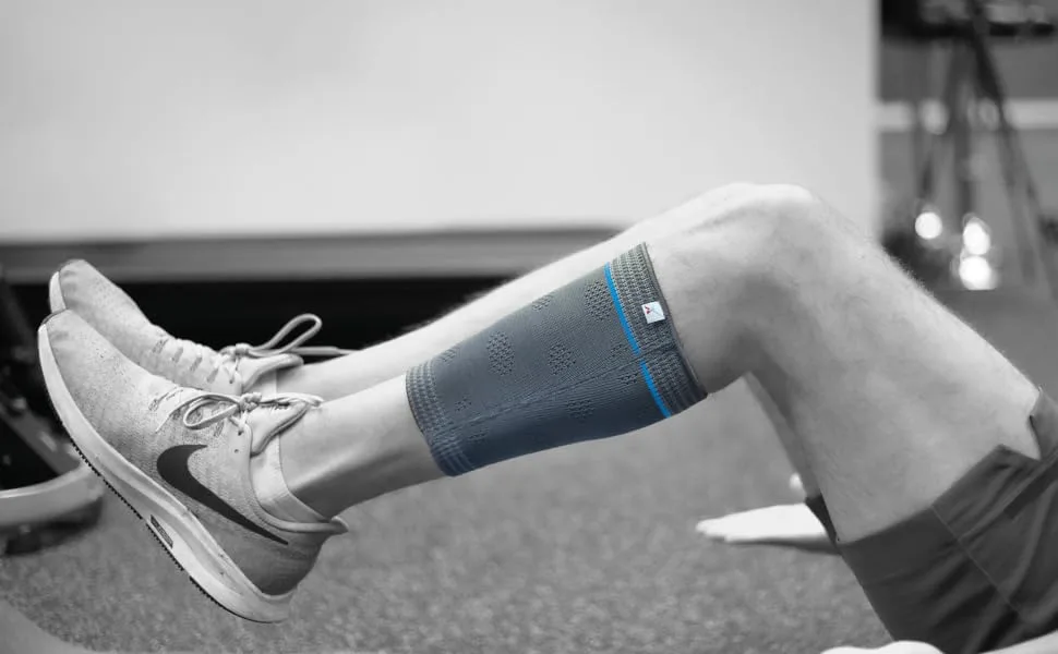 Express Orthopaedic - Medically Approved Woven Elastic Calf Compression Support Sleeve - Bilateral (LARGE - Calf Circ:38-42cm) - Express - Woven Elastic Calf Compression Sleeve