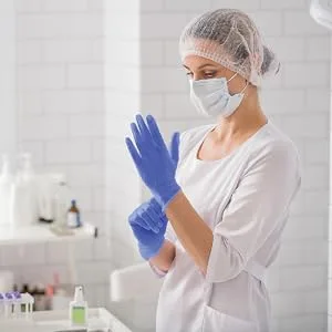 Meditrade BlueGen Blue Vinyl Examinaiton Gloves Small N/S P/F x100 Blue S Vinyl BlueGen PF - Meditrade