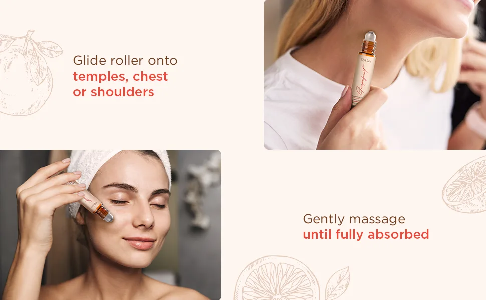 Gya Labs Grapefruit Essential Oil Roll-On (10ml) - Sweet Citrusy Scent Grapefruit (Roll On) 10.00 ml (Pack of 1) - product information 12