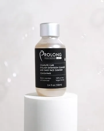 Prolong Lash - Cleanser Concentrate Ingredient Labels - Perfect for Retail Stick on Foaming Cleanser Bottle - 200 Labels per roll - 100ml concentrate