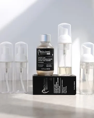 Prolong Lash - Cleanser Concentrate Ingredient Labels - Perfect for Retail Stick on Foaming Cleanser Bottle - 200 Labels per roll - prolong lash