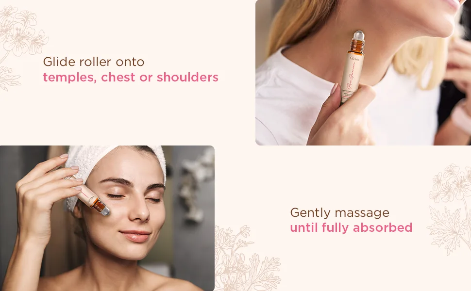 Gya Labs Rose Geranium Essential Oil Roll-On (0.34 fl oz) - Sweet Floral Scent Rose Geranium (Roll On) 10.00 ml (Pack of 1) - product information 12