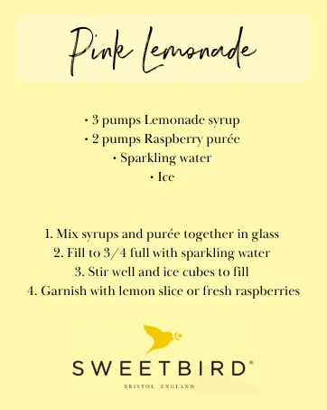 Sweetbird Raspberry & Pomegranate Lemonade Syrup (1 litre) - Vegan Friendly Raspberry Raspberry & Pomegranate 1 l (Pack of 1) - product information 18