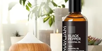 MAYJAM Black Pepper Essential Oil 100ML Black Pepper Oil for Diffuser Humidifier DIY Home Wardrobes Black Pepper 100 ml (Pack of 1) - essential oil