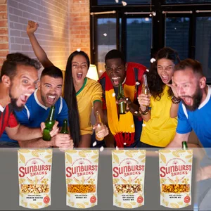 Sunburst Mexican Inspired Cracker Nut & Corn Snack Mix GMO Free Recyclable & Resealable Pouch 1kg Mexican Mix - Sunburst Snacks Mixed nuts mixed snacks