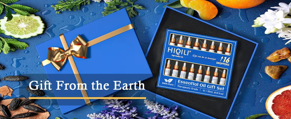 HIQILI Essential Oils Set 16 * 10ml for diffusers for Home Contain Lavender Peppermint Tea Tree Orange Lemongrass Eucalyptus Aromatherapy Scents - 10ML Essential Oils 16 Set