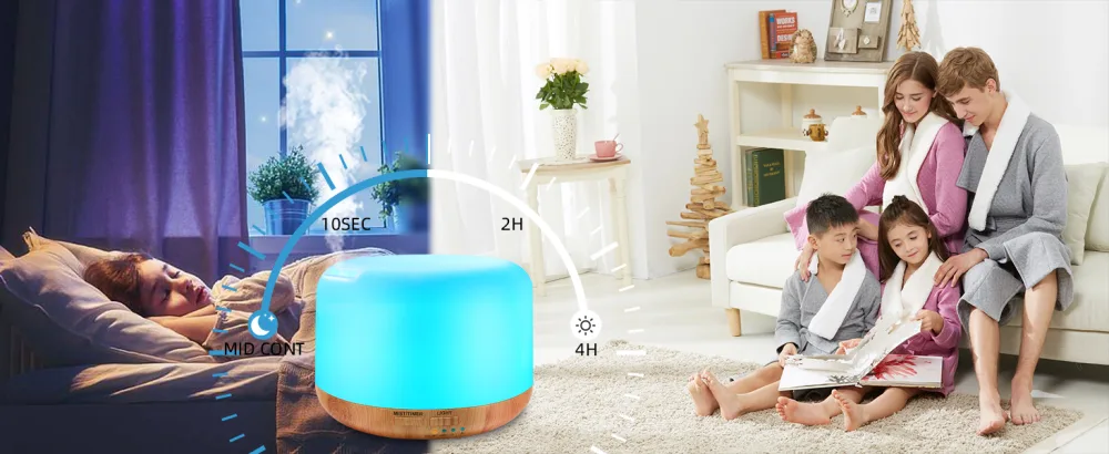 300ML Essential Oil Diffuser Remote Control Aromatherapy Diffusers Humidifier with Adjustable Mist Mode & Waterless Auto-Off and 7 LED Light Colors for Bedroom Office Trip Yoga SPA Baby Yellow - product information 14