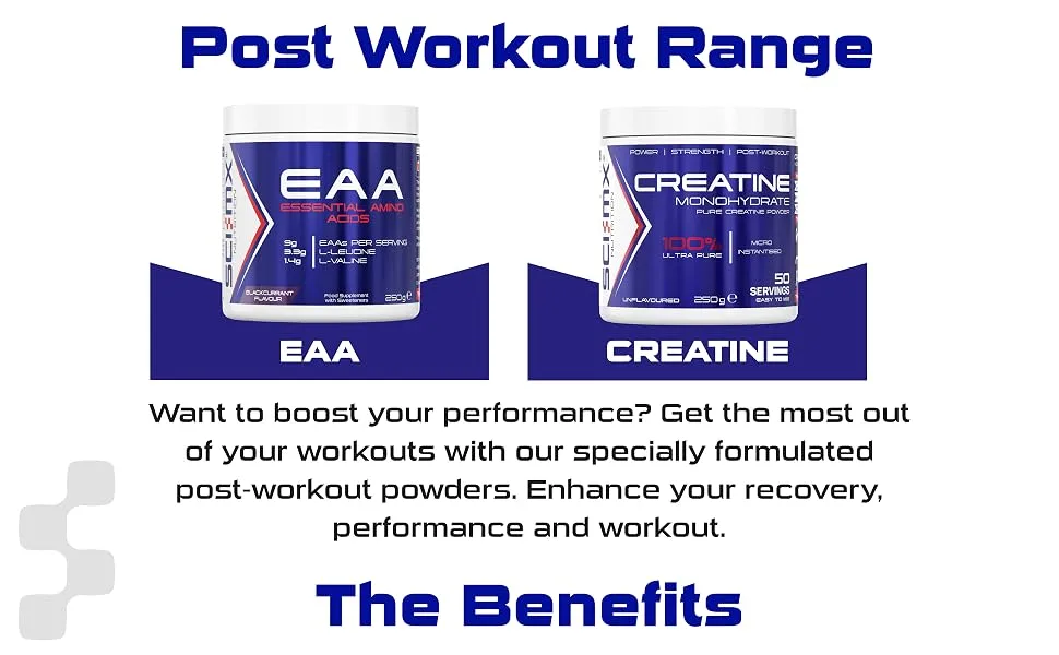 SCI-MX - Creatine Monohydrate - Enhance Strength + Power - 250g / 50 Servings - Unflavoured - 5g / Serving - Suitable for Vegetarians + Vegans 50 Servings (Pack of 1) - Post workout