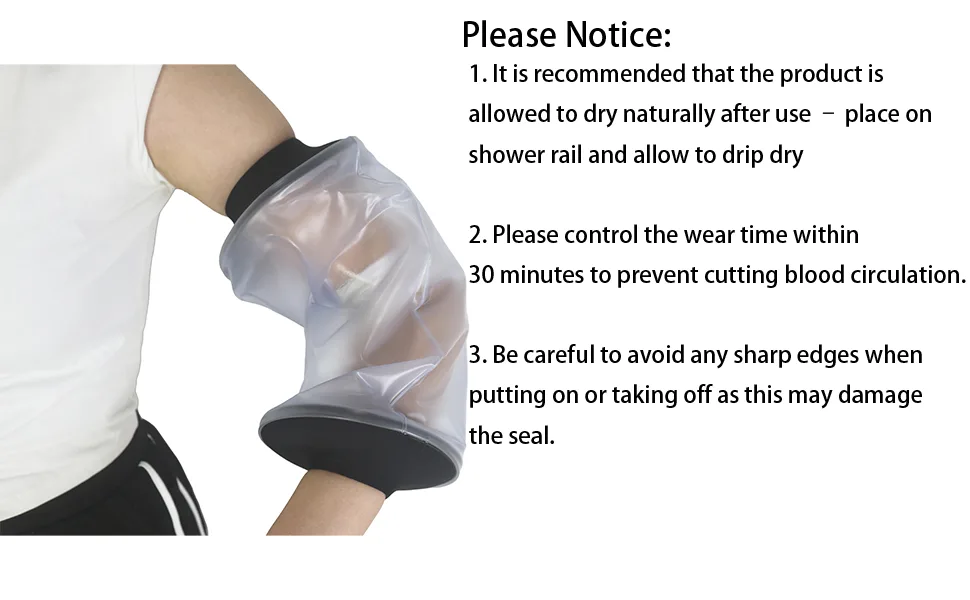 HKF HO KI HO Picc Line Waterproof Protector Cast and Dressing Cover Arm Sleeve Protector Bandages and Plasters Dry During Shower Reusable and Soft. - Picc Line Waterproof Protector Cast and Dressing Cover
