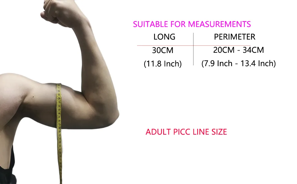 HKF HO KI HO Picc Line Waterproof Protector Cast and Dressing Cover Arm Sleeve Protector Bandages and Plasters Dry During Shower Reusable and Soft. - Picc Line Waterproof Protector Cast and Dressing Cover