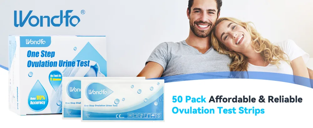 Wondfo Ovulation Tests Strips 50 LH Ovulation Test Strips Fertility Predictor Testing OPK for Trying to Conceive - reliable ovulation