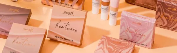 Barry M Heatwave Baked Marbled Blush in Shade Coral Sunray - Heatwave