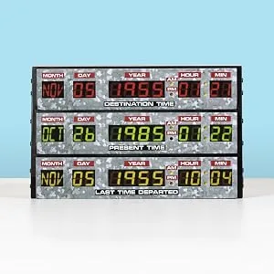 Numskull Back to The Future 3D Lamp Wall Light Plastic - Ambient Lighting Gaming Accessory for Bedroom Home Study Office Work - Official Back to The Future Merchandise 3D Back to the Future - lamp