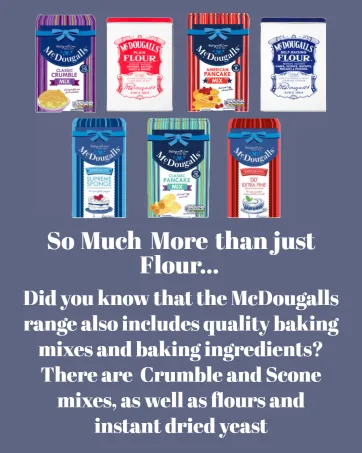 McDougalls Self Raising Flour Pre-Sifted For Lighter Bakes 3 Kg Bag (Pack of 1) Plain Flour 3.5kg - So much more than just flour