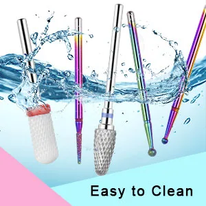 Cuticle Drill Bit MORGLES Ceramic Nail Drill Bits 10 Pcs E File Bits 3/32" for Electric Manicure Pedicure Nail Drill for Acrylic Gel Nails - WATERPROOF