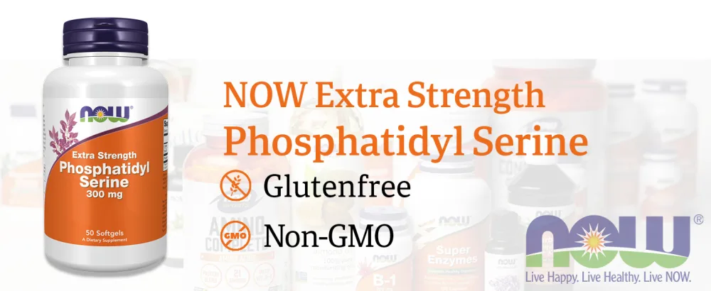Now Foods Phosphatidylserine 300mg High Dose 50 Softgels Lab-Tested Gluten Free Non-GMO - NOW 1830 Panel 2