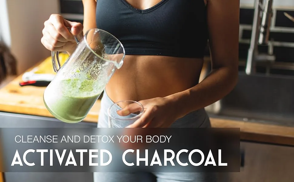 Activated Charcoal Tablets 2000mg - High Strength Charcoal Tablets for Flatulence - 180 Capsules Pure Charcoal from Wild Coconut Shells - 6 Capsules Serving - Active Charcoal Supplement for Adults - activated charcoal