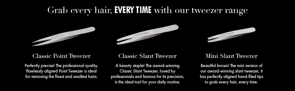 Tweezerman Black Leopard Mini Slant Tweezer - Tweezerman Tweezers