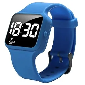 Pivotell Baby Pink Vibratime Junior Reminder Watch - with up to 16 Daily Alarms - Blue