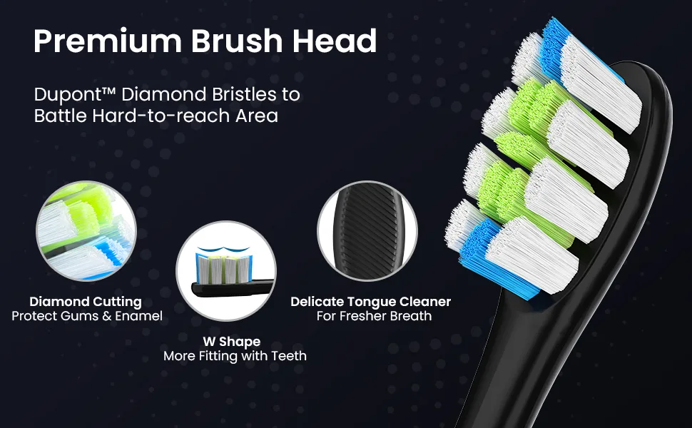 Oclean X10 Smart Sonic Electric Toothbrush 5 Brushing Modes 3h-Quick Charge for 60 Days 2 Min Timer & Pressure Sensor IPX7 Blue - electric toothbrushes adults