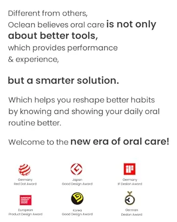 Oclean X10 Smart Sonic Electric Toothbrush 5 Brushing Modes 3h-Quick Charge for 60 Days 2 Min Timer & Pressure Sensor IPX7 Grey - Electric Toothbrush
