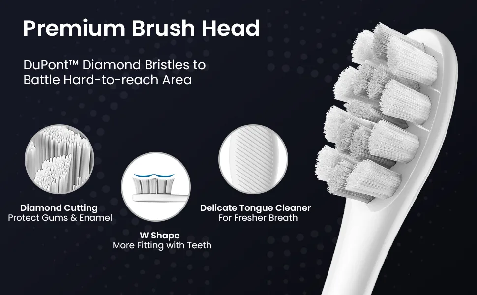 Oclean X10 Smart Sonic Electric Toothbrush 5 Brushing Modes 3h-Quick Charge for 60 Days 2 Min Timer & Pressure Sensor IPX7 Grey - electric toothbrushes adults