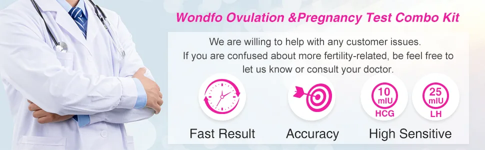 Wondfo 50 Ovulation Test Strips and 20 Pregnancy Test Strips Sensitive Fertility Predictor Testing Kit Track Ovulation Test OPK - product information 23