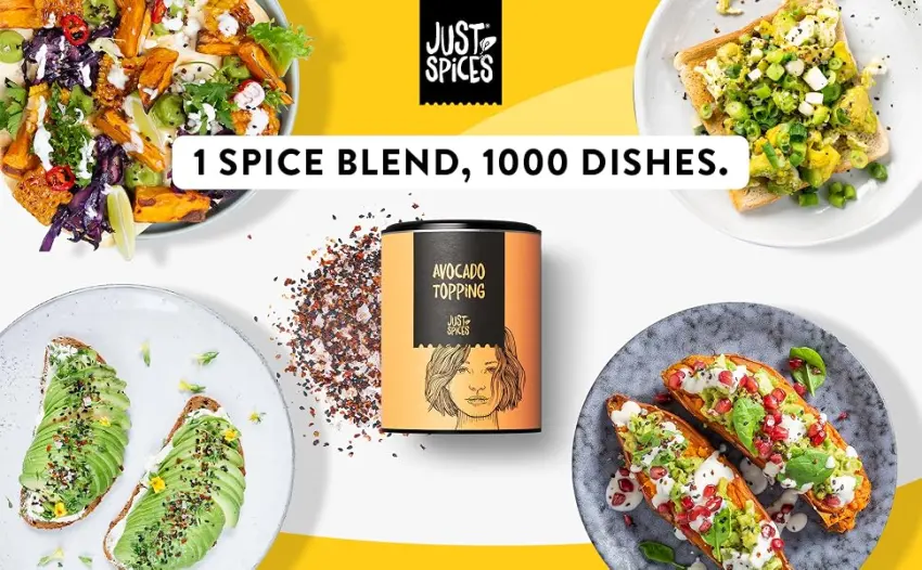Just Spices Avocado Topping I Spice blend for avocado I Also for refining bowls and salad I 60g - 1 spice blend 1000 dishes