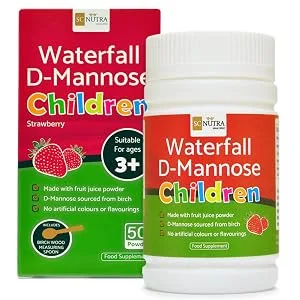 Waterfall D-Mannose Children Strawberry - Kids D-Mannose naturally sourced from Birch - SC Nutra (Sweet Cures) - waterfall d-mannose children strawberry