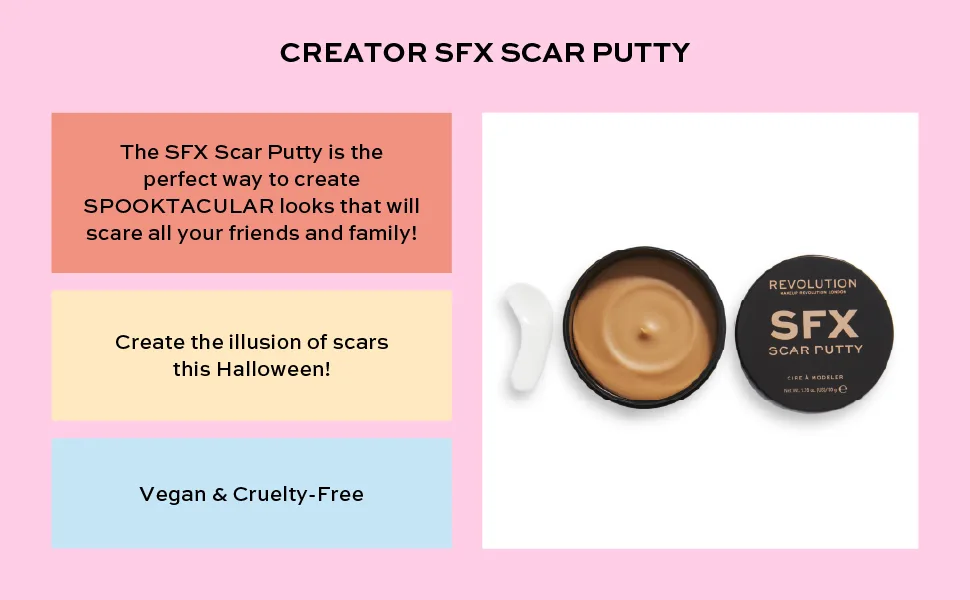 Makeup Revolution Creator SFX Special Effects Makeup Scar Putty 50g - Creator Sfx Scar Putty 01