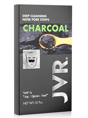 Nose Strips JVR Blackhead Remover Strips Deep Cleansing Nose Pore Strips for Men Pore Strips for Clear and Unclogged Pores Cruelty-free 10 Pcs - NOSE STRIPS