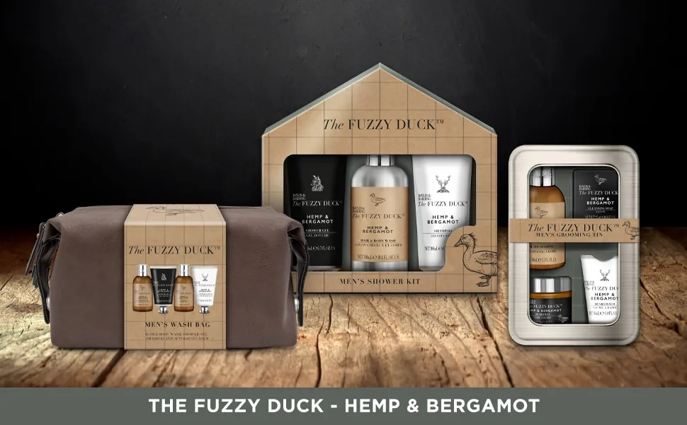 Baylis & Harding The Fuzzy Duck Men's Hemp & Bergamot Luxury Ultimate Preening Gift Set (Pack of 1) - Vegan Friendly - Range Image