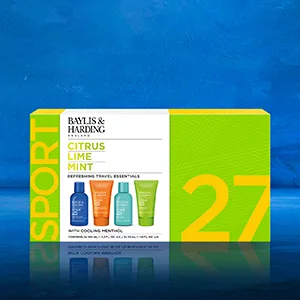 Baylis & Harding Citrus Lime & Mint Men's Refreshing Travel Essentials Gift Set (Pack of 1) - Vegan Friendly - Lifestyle IMage