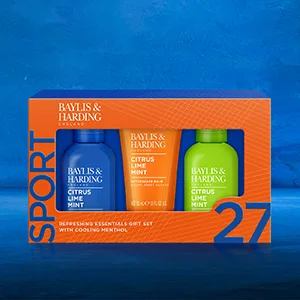 Baylis & Harding Citrus Lime & Mint Men's Refreshing Essentials Trio Gift Set (Pack of 1) - Vegan Friendly - Lifestyle IMage