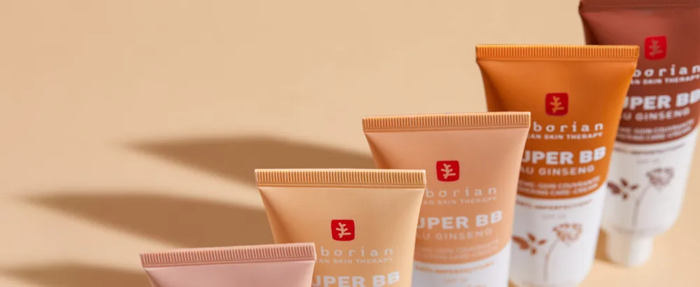 Erborian - Super BB Cream with Ginseng - High Coverage Tinted Face Care Anti-Imperfections - Corrector and Complexion Perfector - SPF 20 Sun Protection - Korean Cosmetics Clair 40 ml - Super BB