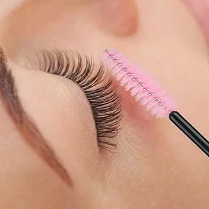 G2PLUS 100 PCS Black and Pink Eyelash Brushes Spoolies - Eyebrow Spoolie Brushes -Disposable Mascara Wands - Eyelash Extension Brushes for Extensions 100 Black and Pink - lash brushes for lashes and eyebrows