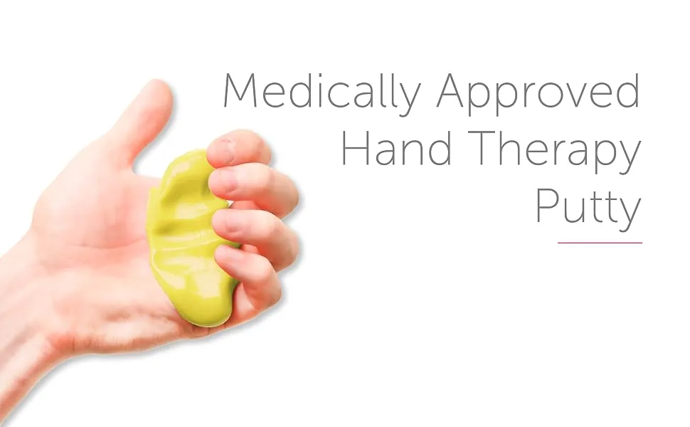 Express Orthopaedic - Medically Approved Hand Therapy Putty/Resistance Squeeze Putty for Variable Strength & Rehabilitation (Red: Soft) - Express - Hand Therapy Putty